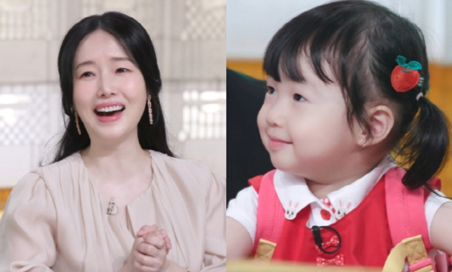 배우 이정현 딸 서아가 스튜디오에 깜짝 등장한다. /사진='편스토랑' 제공
