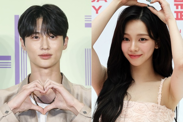 명품 브랜드 프라다 행사에 수많은 인파가 몰리자 성동구 측 요청으로 행사가 결국 취소됐다. 사진은 배우 변우석과 걸그룹 에스파 멤버 카리나. /사진=뉴스1