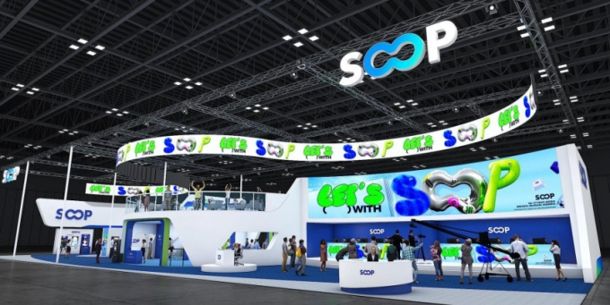  아프리카TV가 SOOP으로 리브랜딩 이후 첫 오프라인 행사인 지스타에 참가한다. 사진은 SOOP이 부산 벡스코에 꾸린 부스의 모습. /사진=SOOP 제공