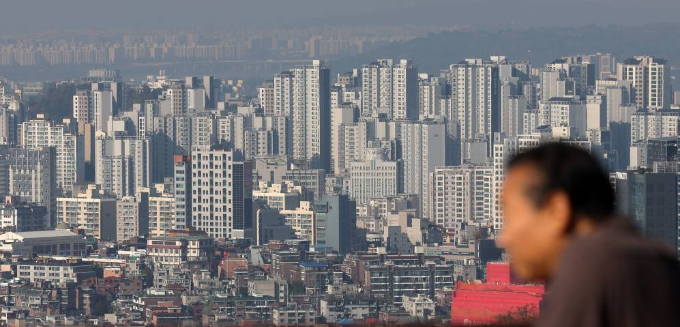 서울 용산구 남산에서 바라본 아파트 모습./사진=뉴시스
