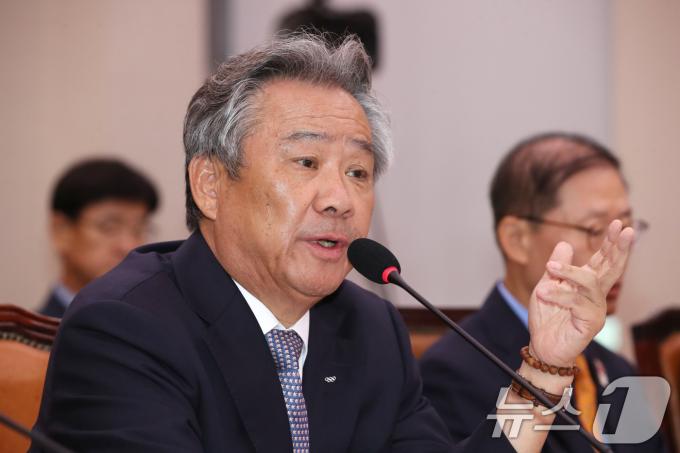 이기흥 대한체육회장. 2024.10.22/뉴스1 ⓒ News1 이광호 기자
