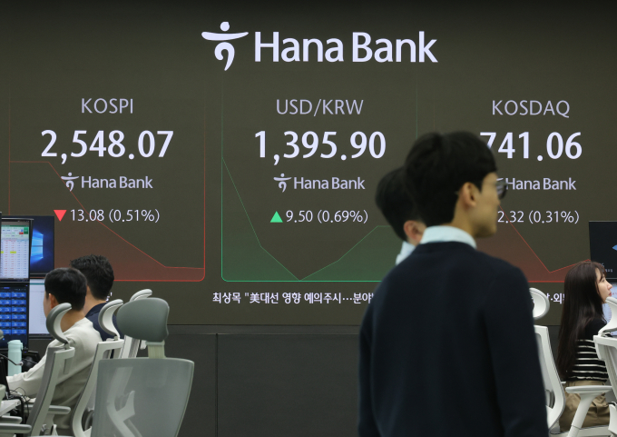 사진은 11일 서울 중구 하나은행 딜링룸. /사진=뉴시스