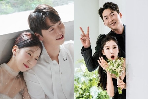 오는 12월 결혼을 앞둔 박소영, 문경찬 예비부부의 웨딩화보가 공개됐다. /사진=박소영 인스타그램