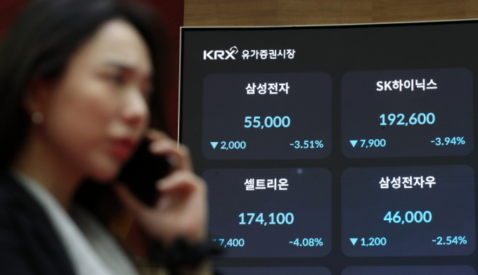 11일 서울 여의도 한국거래소 전광판에 종가가 표시되고 있다 /사진=뉴스1 