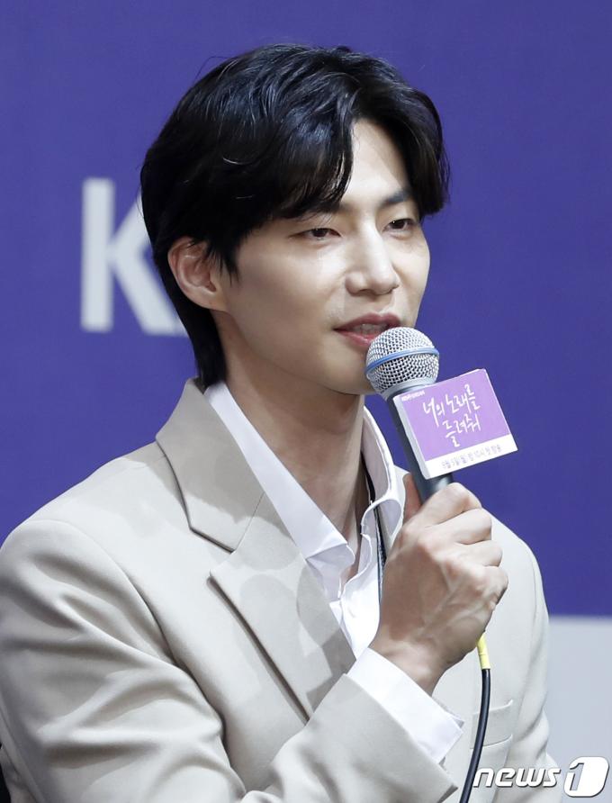 배우 송재림이 2019년 8월 1일 오후 서울 구로구 신도림 라마다 호텔에서 열린 KBS 2TV 월화드라마 '너의 노래를 들려줘' 제작발표회에 참석해 인사말을 하고 있다. ‘뉴스1 ⓒ News1 권현진 기자