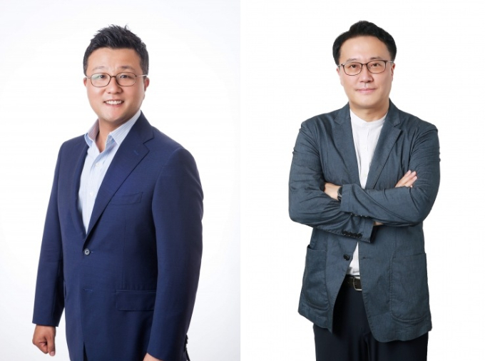 애경그룹이 고준 AK플라자 대표이사(왼쪽)를 신임 AK홀딩스 대표이사로 선임하고 이강용 AK플라자 상품본부장을 AK플라자 대표이사로 선임했다. /사진=애경그룹