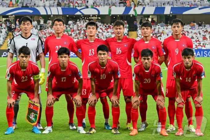 북한 축구대표팀. ⓒ AFP=뉴스1