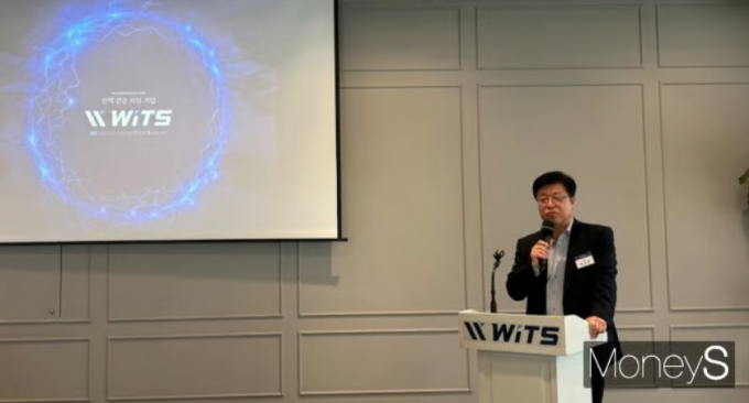 위츠가 20일 코스닥에 상장했다. 사진은 지난 1일 서울 여의도 CCMM빌딩에서 기자간담회를 진행하는 손상영 위츠 전무. /사진=염윤경 기자