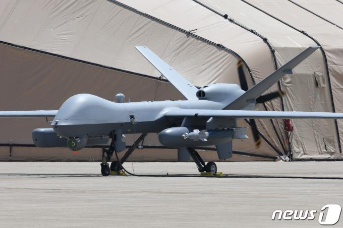 미 공군의 MQ-9 리퍼 무인공격기. (국방일보 제공) 2024.4.19/뉴스1 ⓒ News1 신웅수 기자