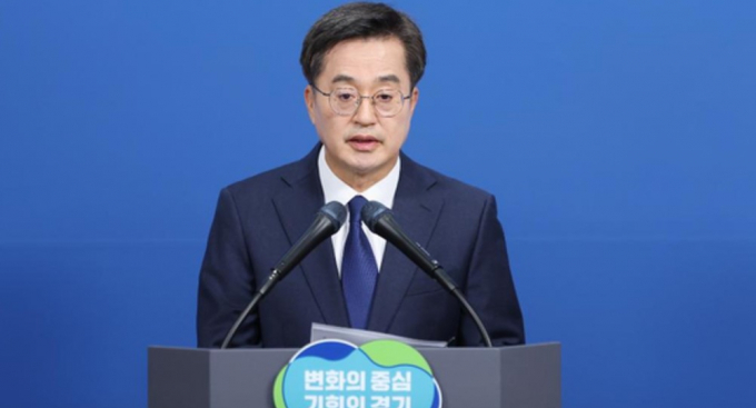 경기도의회에서 발언하는 김동연 경기도지사. 사진제공=경기도