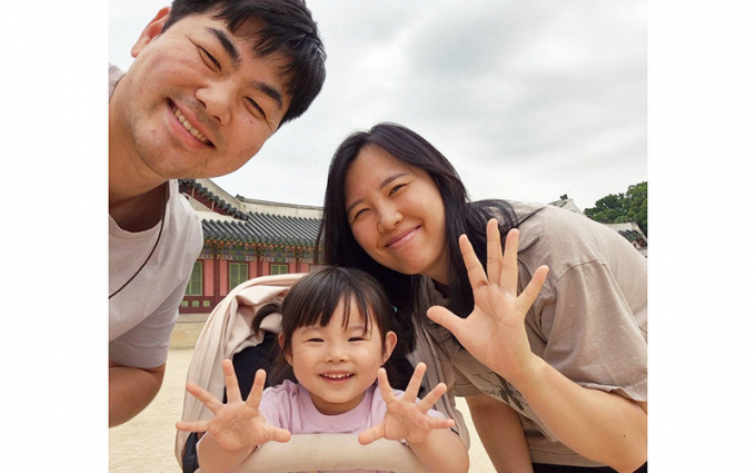전요셉씨와 아내 이상아씨, 딸 사랑양 /사진= 전요셉씨 제공