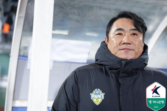 김현석 충남아산FC 감독. (한국프로축구연맹 제공)