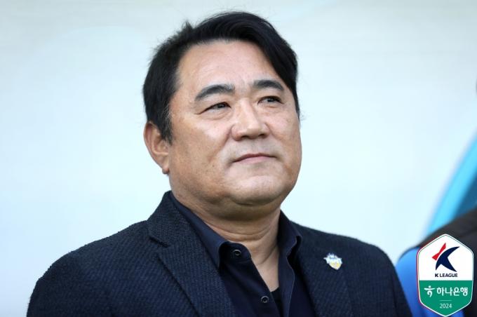 김현석 충남아산FC 감독. (한국프로축구연맹 제공)