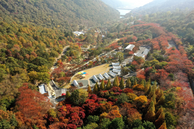 '월아산 숲속의 진주'가 경남도 산림휴양시설 조성, 운영분야 평가에서 2년 연속 1위를 차지했다./사진=진주시