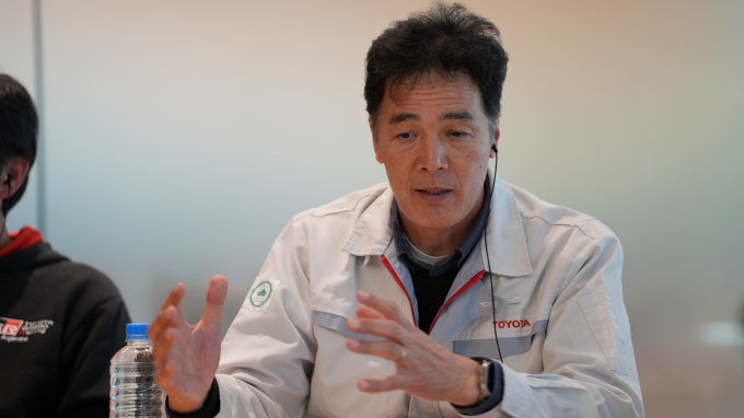 야부키 히사시 주사도 차의 품질 완성도를 체크하며 기준을 정하는 역할을 맡고 있다. /사진=토요타 공동취재단