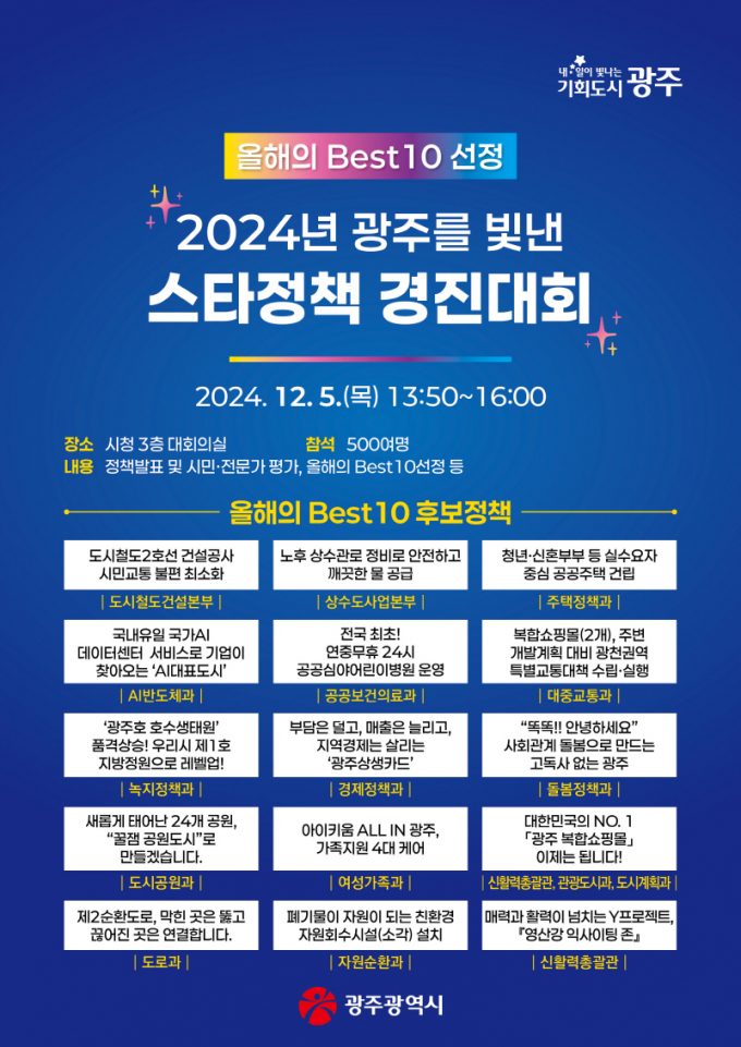 스타정책 경진대회 포스터./사진=광주시