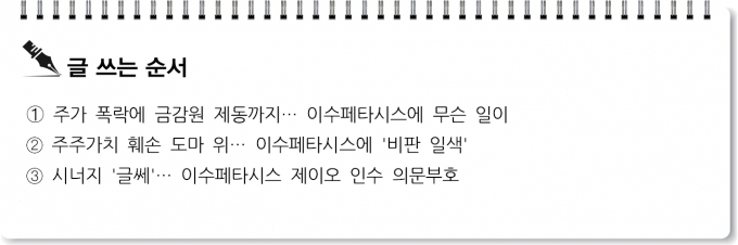 [S리포트] ②주주가치 훼손 도마 위… 이수페타시스에 '비판 일색'