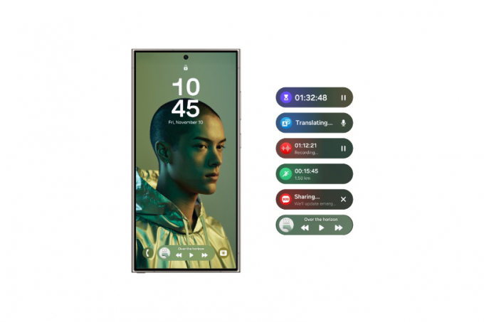 삼성전자 One UI 7 의 '나우 바(Now Bar)' 기능 이미지. /사진=삼성전자