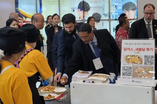 경기도와 경기도농수산진흥원이 운영한 한 수산물박람회 부스 모습. 사진제공=경기도
