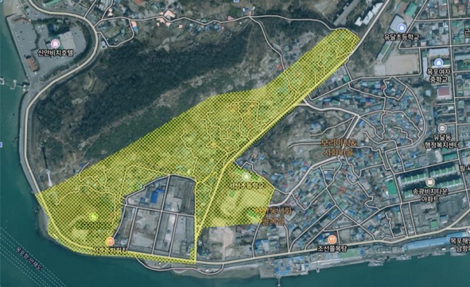 목포 서산·온금 재정비촉진지구./사진=전남도