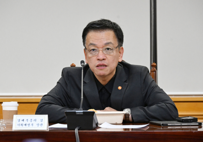 정부가 '여야정 3자 비상경제점검회의' 구성에 적극적으로 참여하겠다고 밝혔다. 사진은 최상목 경제부총리 겸 기획재정부 장관이 긴급 거시경제·금융현안 간담회에서 모두발언을 하는 모습. /사진=뉴스1
