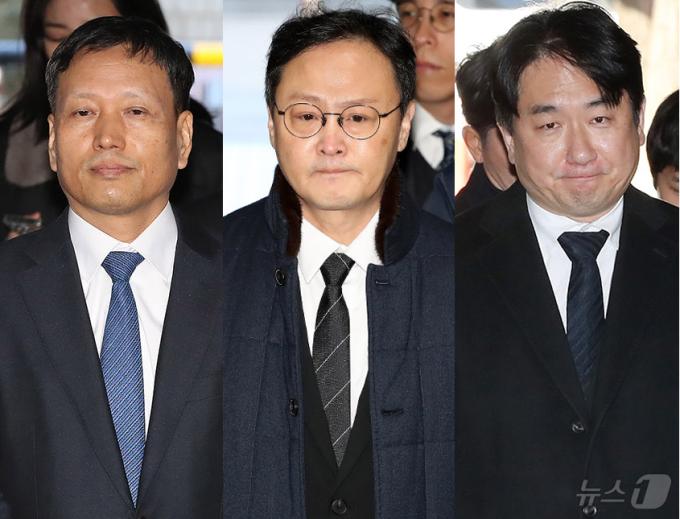 티몬·위메프(티메프)의 판매 대금 미정산 사태의 핵심 피의자인 구영배 큐텐그룹 대표(왼쪽부터), 류광진 티몬 대표, 류화현 위메프 대표. 2024.11.18/뉴스1 ⓒ News1 박세연 기자