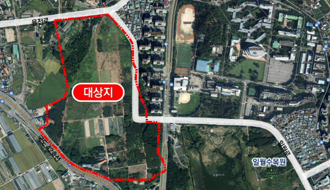 수원 R&D 사이언스 파크 위치도. 