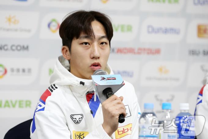 미디어데이에서 각오를 밝히는 박지원. 2024.12.11/뉴스1 ⓒ News1 이승배 기자
