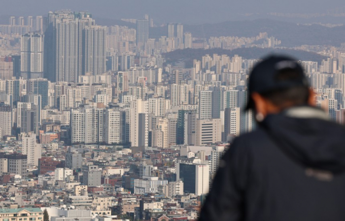 서울 남산에서 바라본 도심 아파트./사진=뉴스1