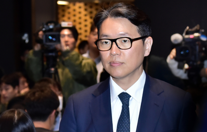 수원지방법원이 임종훈 한미사이언스 대표 1인 의사에 따른 한미사이언스 의결권 행사 금지를 요구하는 가처분 신청을 기각했다. 사진은 지난달 7일 기자회견에 참석하는 임 대표. /사진=임한별 기자