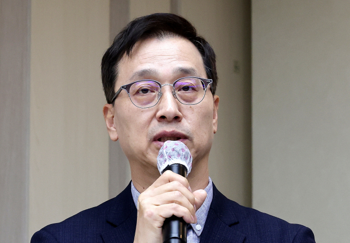 박재현 한미약품 대표의 성과가 주목된다. 사진은 지난 3월 기자간담회에 참석한 박 대표. /사진=뉴스1