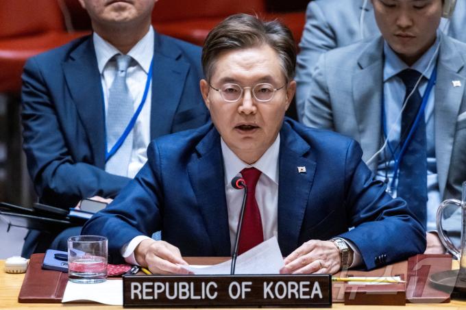 황준국 주유엔 대한민국 대사 ⓒ 로이터=뉴스1 ⓒ News1 류정민 특파원