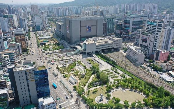 의정부 역전근린공원 전경./사진제공=의정부시