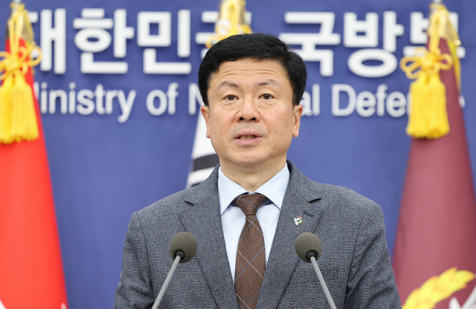 국방부가 "현재 군 내에 사조직이라는 것은 있을 수도 없고 있지도 않다"며 군 내 사조직 존재에 대해 부인했다. 사진은 전하규 국방부 대변인. /사진=뉴스1