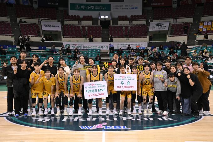 여자프로농구 청주 KB스타즈가 퓨처스리그 2연패를 달성했다.(WKBL 제공)