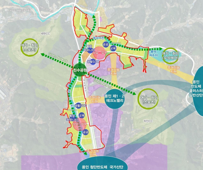 용인 이동읍 반도체특화 신도시 계획도. / 사진제공=용인특례시
