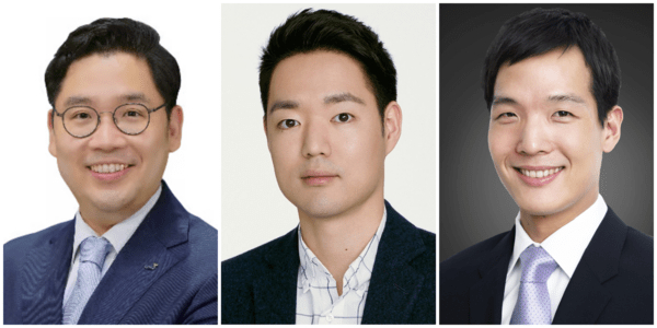신중하 교보생명 상무, 정경선 현대해상 전무, 김동원 한화생명/사진=각사