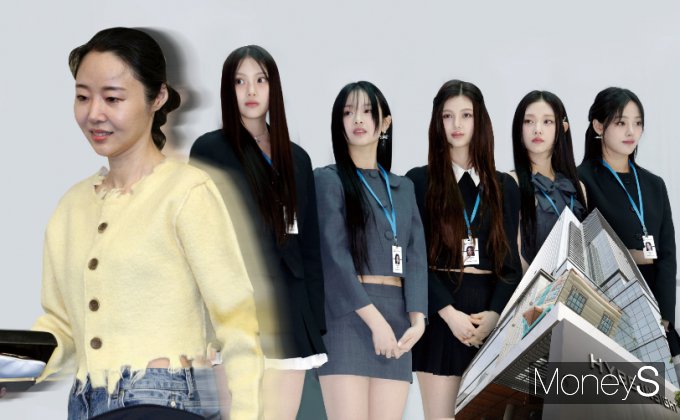 민희진과 걸그룹 뉴진스. /그래픽=김은옥 기자
