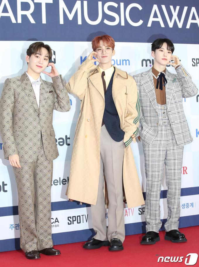 부석순 승관(왼쪽부터), 도겸, 호시 2023.2.18/뉴스1 ⓒ News1 권현진 기자