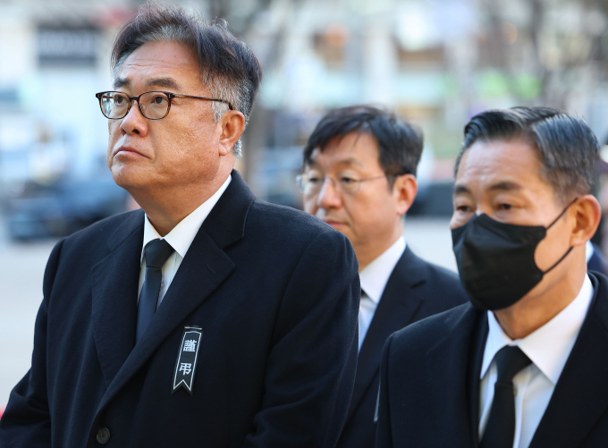 (왼쪽부터) 정진석 비서실장, 성태윤 정책실장, 신원식 안보실장의 모습 /사진=뉴스1