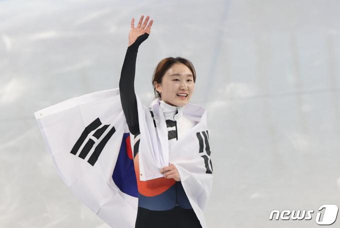 한국 쇼트트랙 대표팀의 최민정. 2022.2.16/뉴스1 ⓒ News1 안은나 기자