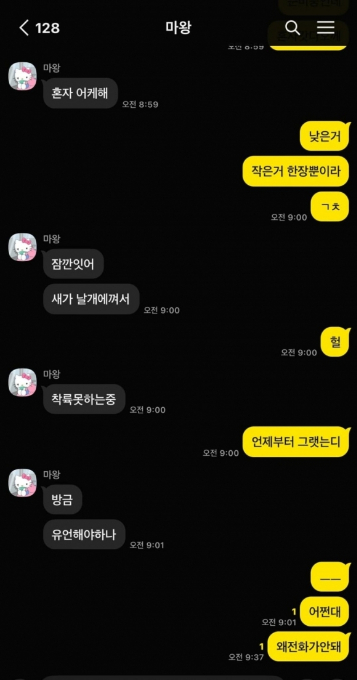 제주항공 여객기 참사로 부모를 잃은 대학생이 "우리는 나랏돈을 축내는 벌레가 아니다"고 밝혔다. 사진은 박근우씨가 사고 전 어머니와 나눈 마지막 카카오톡 대화. /사진=박근우씨 페이스북 캡처 