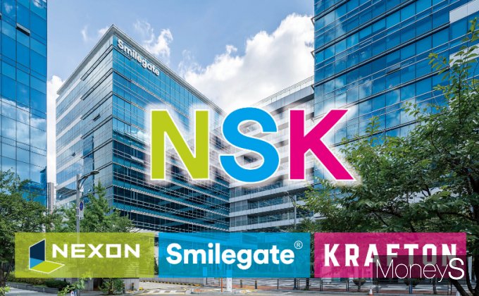 NSK(넥슨·스마일게이트·크래프톤) 관련 이미지. /그래픽=김은옥 기자