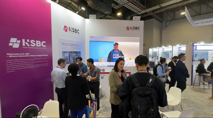 CES 2025에서 운영한 성남관 내 성남비즈니스센터(K-SBC) 홍보관 모습. /사진제공=성남시