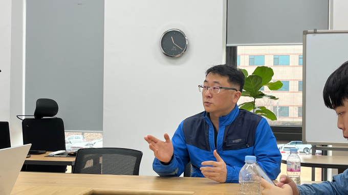 DL이앤씨 안전한숲캠퍼스에서는 자사뿐 아니라 협력사 직원에게 철저한 안전 교육을 실시하고 있다. 사진은 머니S와 인터뷰를 진행하는 최종성 안전한숲캠퍼스 대표강사. /사진=곽선우 기자