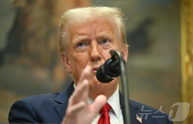 도널드 트럼프 미국 대통령 2025.01.22 ⓒ AFP=뉴스1 ⓒ News1 우동명 기자