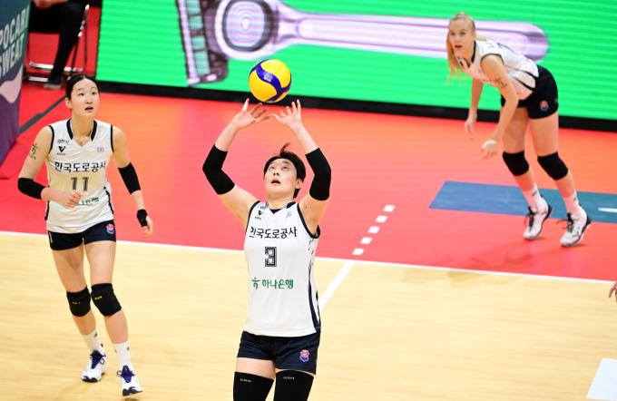 한국 도로공사의세터 김다은 (한국배구연맹 제공)