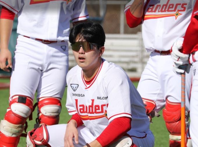 훈련 중인 조형우. (SSG 랜더스 제공)