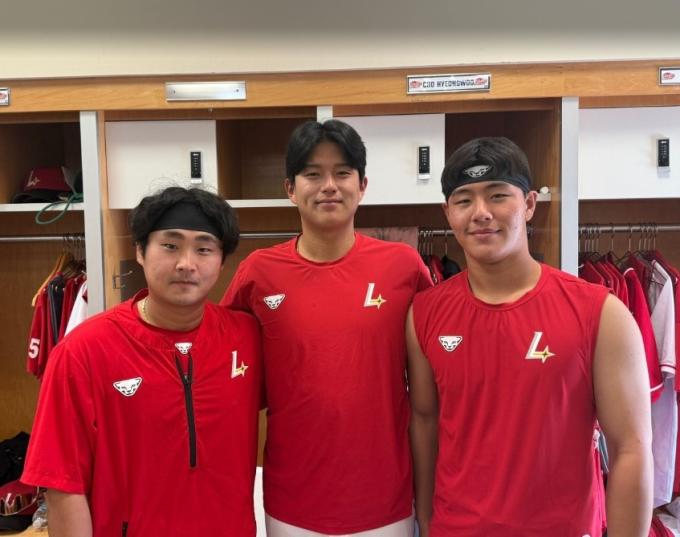 신범수, 조형우, 이율예(왼쪽부터). (SSG 랜더스 제공)