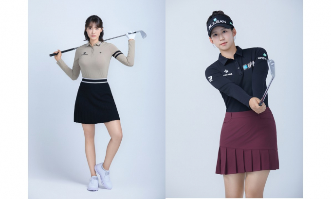 레노마골프가 한국여자프로골프(KLPGA)에서 주목받고 있는 윤선정과 황연서를 영입했다. 사진은 새롭게 팀 레노마에 합류하게 된 윤선정(왼쪽), 황연서. /사진=레노마골프